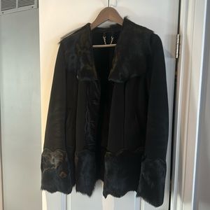 European coat,  real leather
